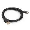 Кабель USB-USB Type-C, 2 м, черный Exegate EX-CC-USB2-AMCM-2.0