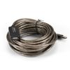 Кабель-удлинитель USB(Am)-USB(Af), 10 м, серебристый/черный, Exegate EX-UAE-AMAF-10.0