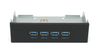 Фронтальная панель 5.25" Gembird FP5.25-USB3-4A FP5.25-USB3-4A