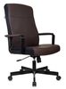 Кресло руководителя Бюрократ DOMINUS, черный/коричневый