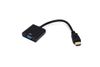 Кабель-переходник (адаптер) HDMI(19M)-VGA(15F), 15 см, Filum (FL-A-HM-VGAF-0.15M)