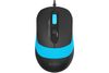 Мышь A4Tech Fstyler FM10S, USB, черный/голубой