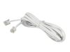 Патч-корд удлинитель Netko телефонный, 3 м, RJ11-RJ11, белый (TEC-03M-W-PB)