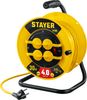 Удлинитель на катушке STAYER М-325 4-розетки, 30 м