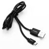 Кабель Micro USB 2.0(Bm)-USB 2.0(Am), 1 м, черный, ERGOLUX