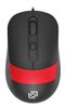 Мышь Oklick 310M, USB, черно-красный