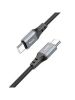 Кабель USB Type-C-USB Type-C, 1 м, черный, HOCO Spear X86 (6931474778017)