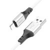 Кабель USB-Lightning 8-pin, 1 м, белый, HOCO Spear X86
