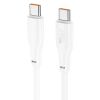 Кабель USB Type-C-USB Type-C, 2 м, белый, HOCO Force X93