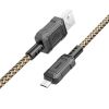 Кабель USB-Micro USB, 1 м, золотистый, HOCO Leader X94
