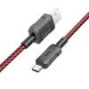 Кабель USB-USB Type-C, 1 м, красный, HOCO Leader X94