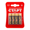 Батарейка СТАРТ, AA (LR6), 1.5V, 4 шт