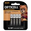 Батарейка OPTICELL Professional, AAA (LR03), 1.5V, 4 шт