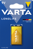Батарейка Varta Longlife, крона (6LR61/6LF22/1604A/1604S/6F22), 9V, 1 шт