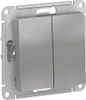 Выключатель Schneider Electric AtlasDesign, 2кл., алюминий