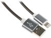 Кабель USB-Lightning 8-pin, 1 м, черный, Premier