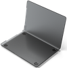 Чехол-накладка 13.6" Satechi Eco-Hardshell Case For Macbook Air M2, полупрозрачный черный