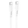 Кабель USB Type-C-USB Type-C, 1 м, белый, Borofone BX85 Auspicious
