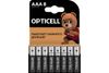 Батарейка OPTICELL, AAA (LR03), 1.5V, 8 шт