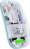 Мышь Defender IXES MM-999 , Bluetooth/Радиоканал, прозрачный