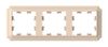Рамка Systeme Electric AtlasDesign Antique, 3-поста, песочный