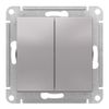 Переключатель Systeme Electric, 2кл., алюминий