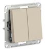 Переключатель Systeme Electric, 2кл., песочный