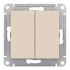 Переключатель Systeme Electric, 2кл., бежевый