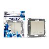 Выключатель Tokov Electric TKE-PX-V2I-C02, 2кл., бежевый
