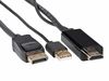Кабель-переходник (адаптер) HDMI(19M)/USB(Am)-DisplayPort(20M), 1.8 м, VCOM CG599AC-1.8M (CG599AC-1.8M)