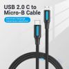 Кабель USB Type-C-Micro USB, 1.5 м, черный, Vention COVBG