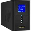 Инвертор ExeGate SineTower SZ-1000.LCD.AVR.2SH.1C13.USB, 1000 В·А, 800 Вт, черный (EX295987RUS) (без аккумуляторов)