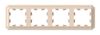 Рамка Systeme Electric AtlasDesign Antique, 4-поста, песочный