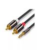 Кабель-переходник (адаптер) Jack 3.5mm(M) 2xRCA(M), 3 м, UGREEN AV116