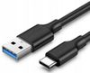 Кабель USB-USB Type-C, 1.5 м, черный, UGREEN US184