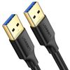 Кабель USB(Am)-USB(Am), 50 см, черный, UGREEN US128