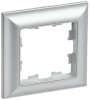 Рамка IEK BRITE РУ-1-Бр, 1-пост, алюминий
