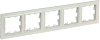 Рамка IEK BRITE РУ-5-БрЖ, 5-постов, жемчуг