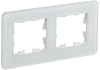 Рамка IEK BRITE РУ-2-2-Бр, 2-поста, белый