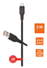 Кабель USB-Micro USB, 2 м, черный, GoPower GP01M-2M