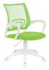 Кресло офисное Бюрократ CH W695NLT, белый/салатовый