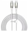 Кабель USB Type-C-USB Type-C, 2 м, белый, Baseus Glimmer