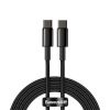 Кабель USB Type-C-USB Type-C, 2 м, черный, Baseus Tungsten Gold
