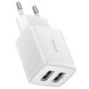 Сетевое зарядное устройство BASEUS Compact Charger 2U 10.5W CCXJ010202 10.5 Вт, белый