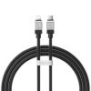 Кабель USB Type-C-Lightning 8-pin, 1 м, черный, Baseus CoolPlay