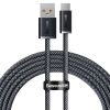 Кабель USB-USB Type-C, 2 м, серый, Baseus Dynamic Series