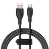 Кабель USB-USB Type-C, 1.2 м, черный, Baseus Pudding
