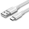 Кабель USB-USB Type-C, 50 см, белый, UGREEN US287