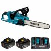 Пила цепная Makita DUC353PT2, аккумуляторная, 35 см