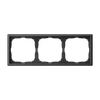 Рамка Systeme Electric ARTGALLERY, 3-поста, базальт